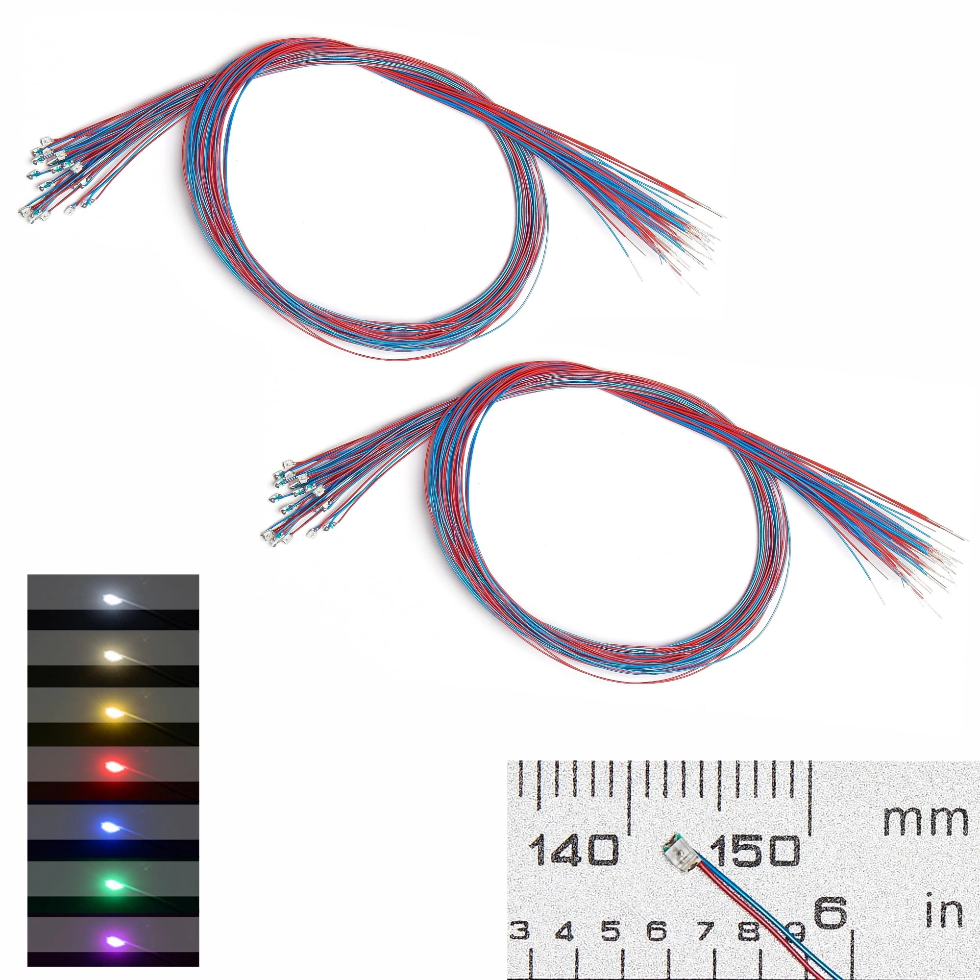 ZZHOB 0805 SMD LED - 50PCS Pre-wired Multicolor Blinking