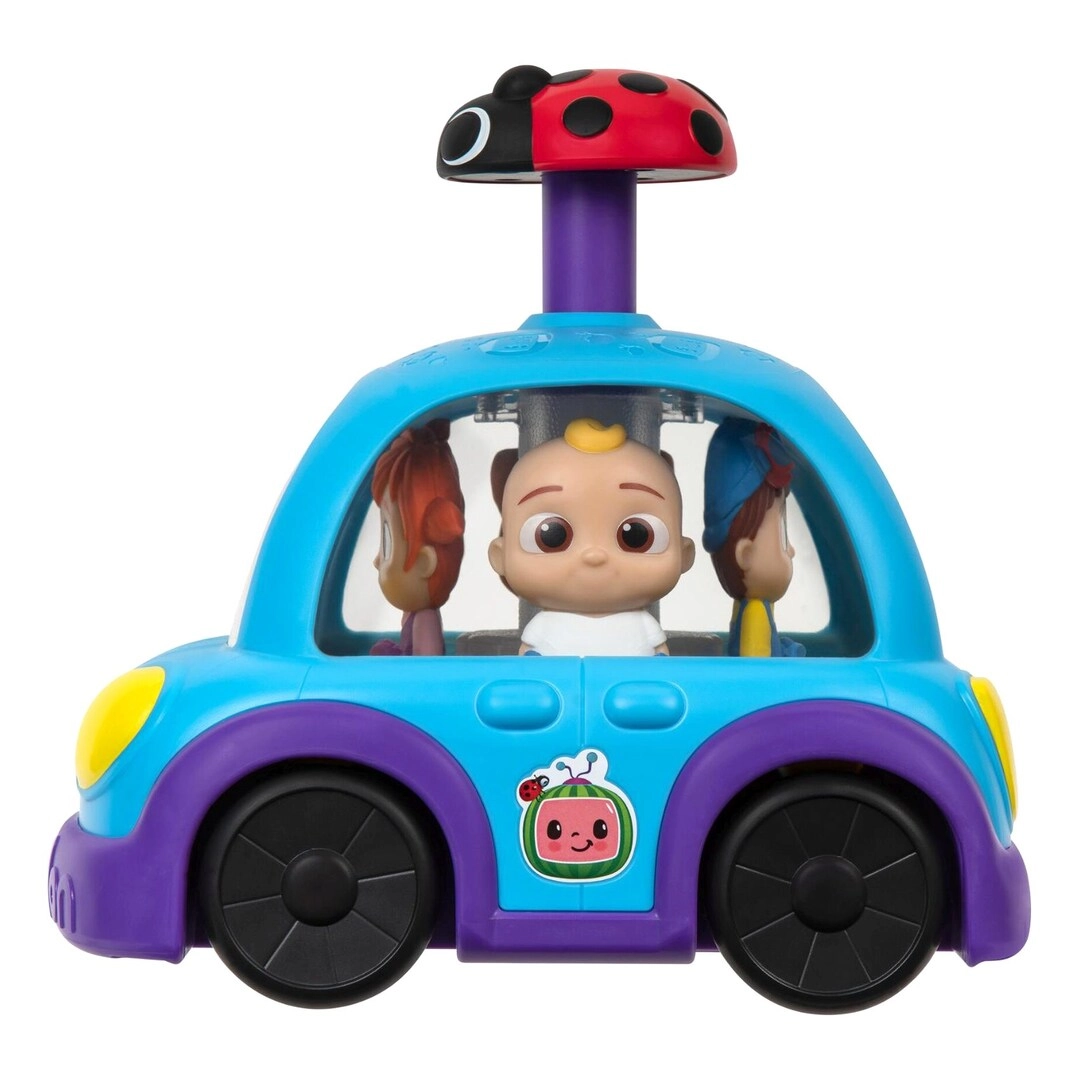 Cocomelon Switch Push and Sing Family Car Toy - 1-4 Years