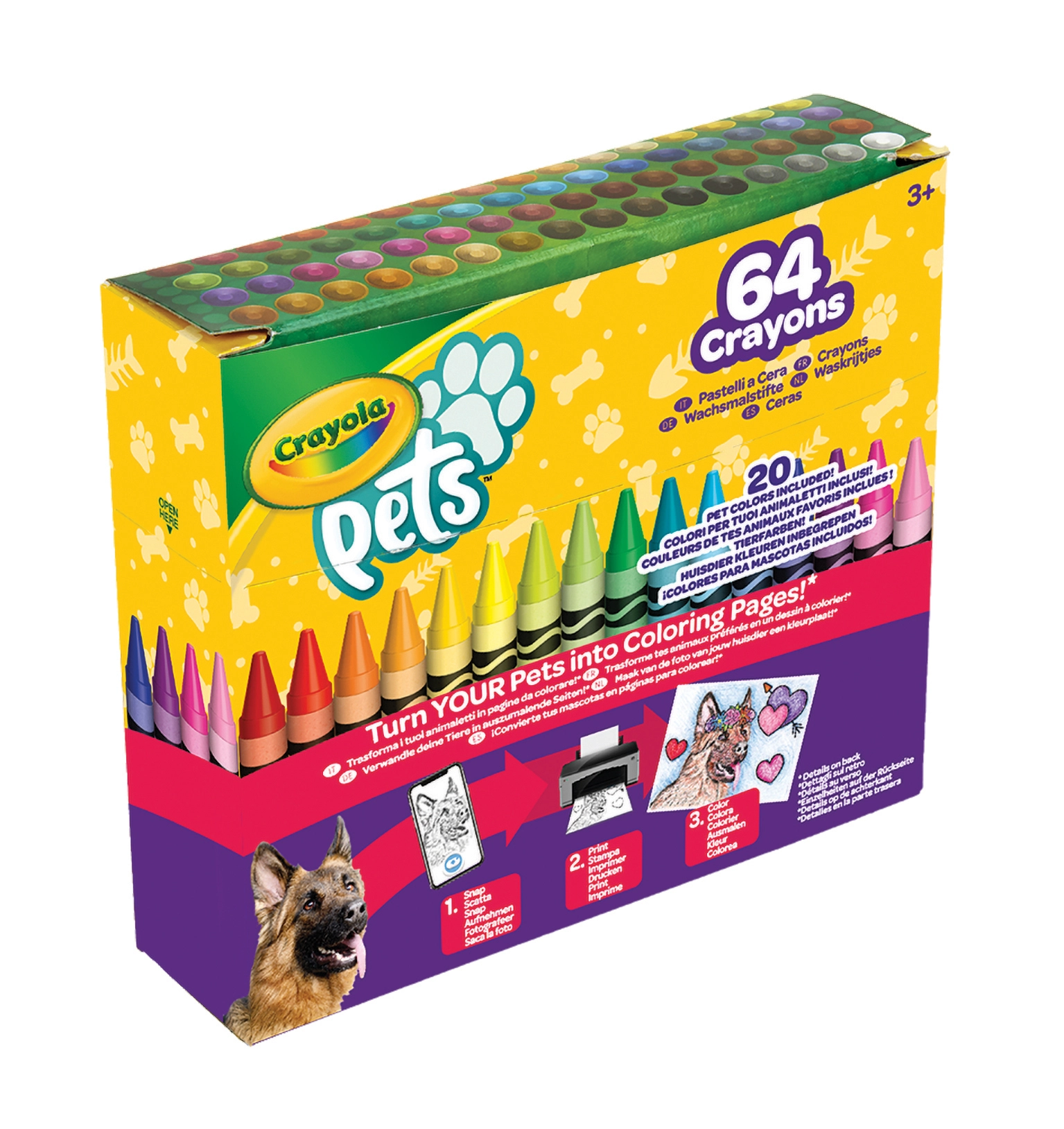 Classic & Limited Edition Retired Color Crayons - 64 Pcs