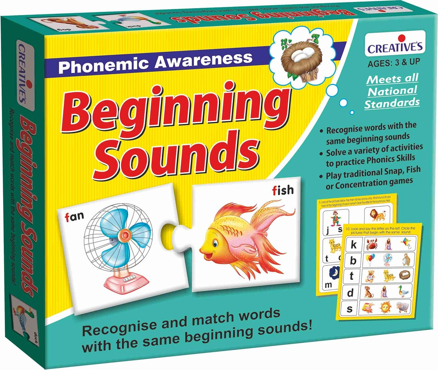 Creative's Beginning Sounds Consonants - Plastic Box Multi Color 20 sets