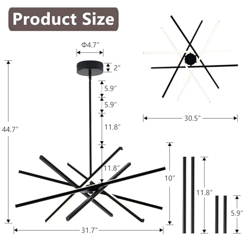 G009P-6BK - LED 6-Lights Dimmable