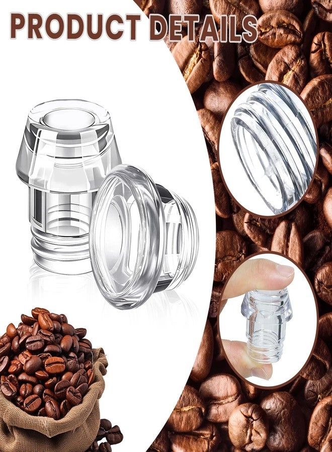 Knob Top and Washer Ring - 4 Sets Transparent Universal