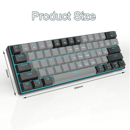 Portable 60% Gaming Mechanical Keyboard - Compact Wired