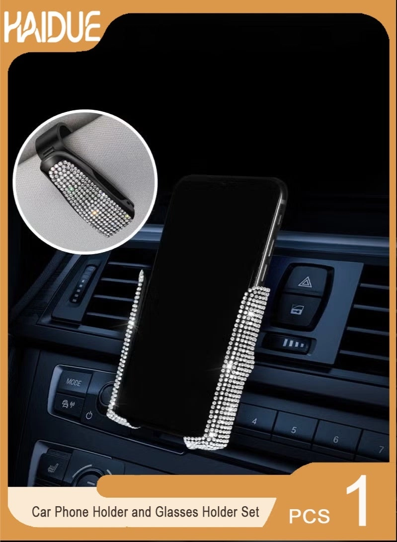 Haidue Car Phone Holder + Glasses Holder
