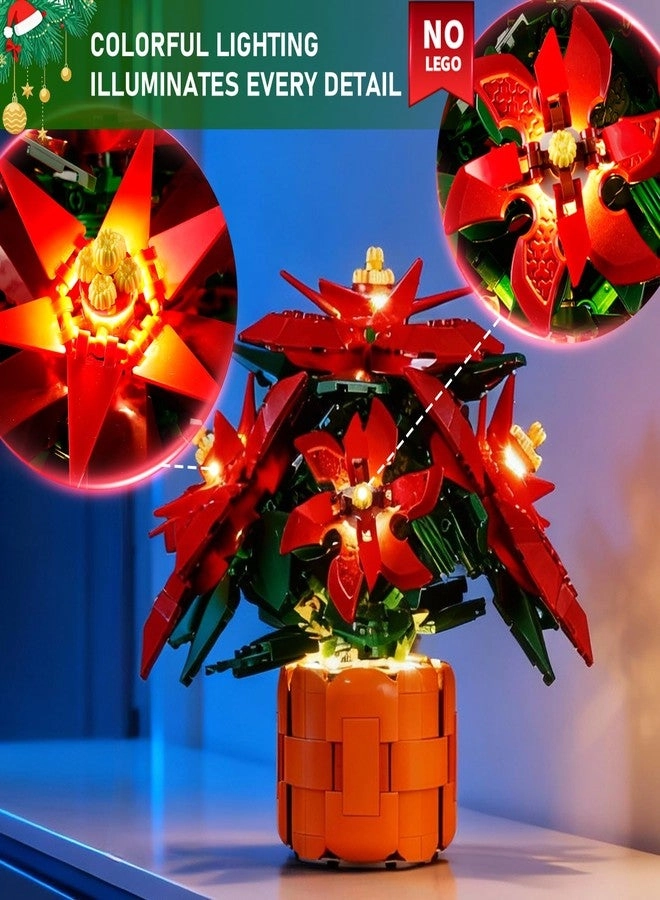 Light Kit for Lego Poinsettia - Innovative Led Lighting Compatible with Lego Icons 10370