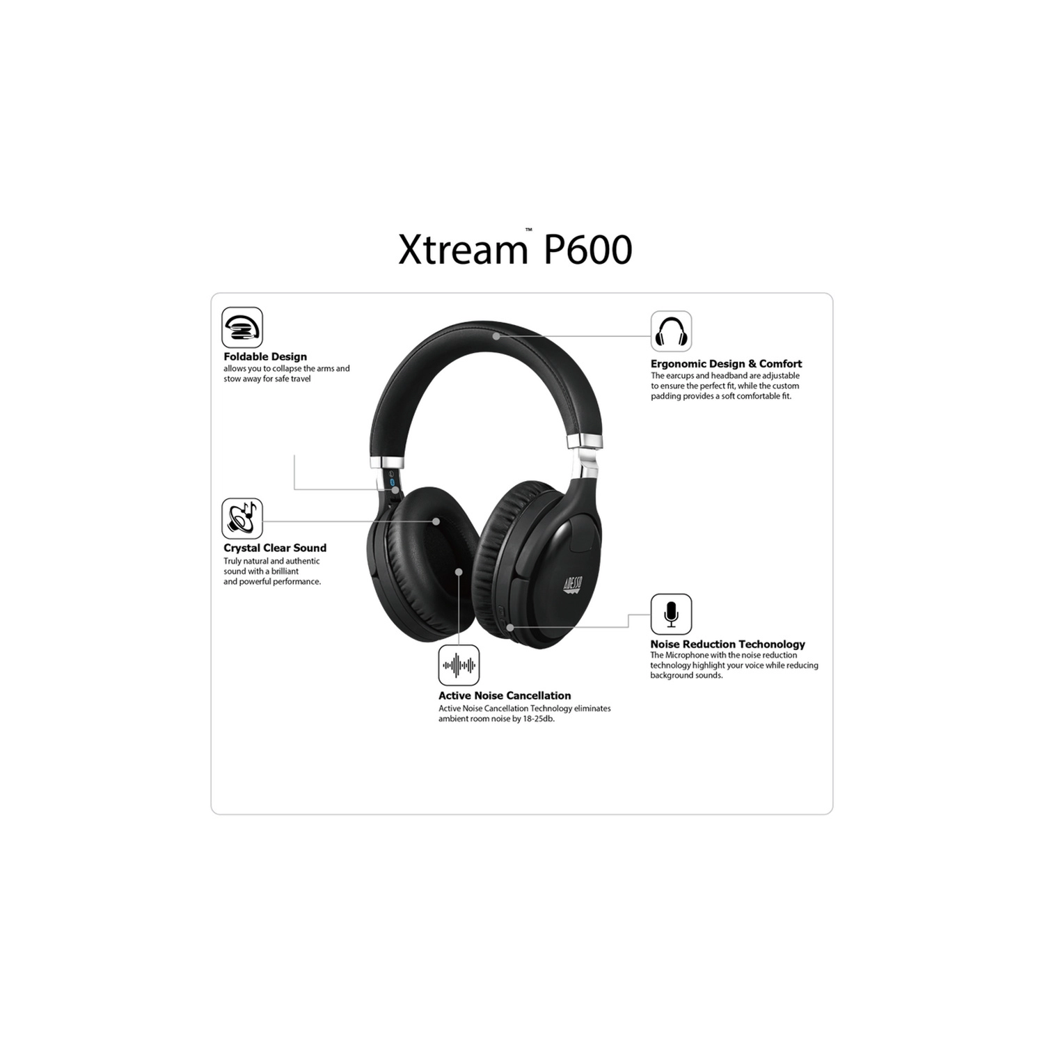Xtream P600 Wireless Headphone