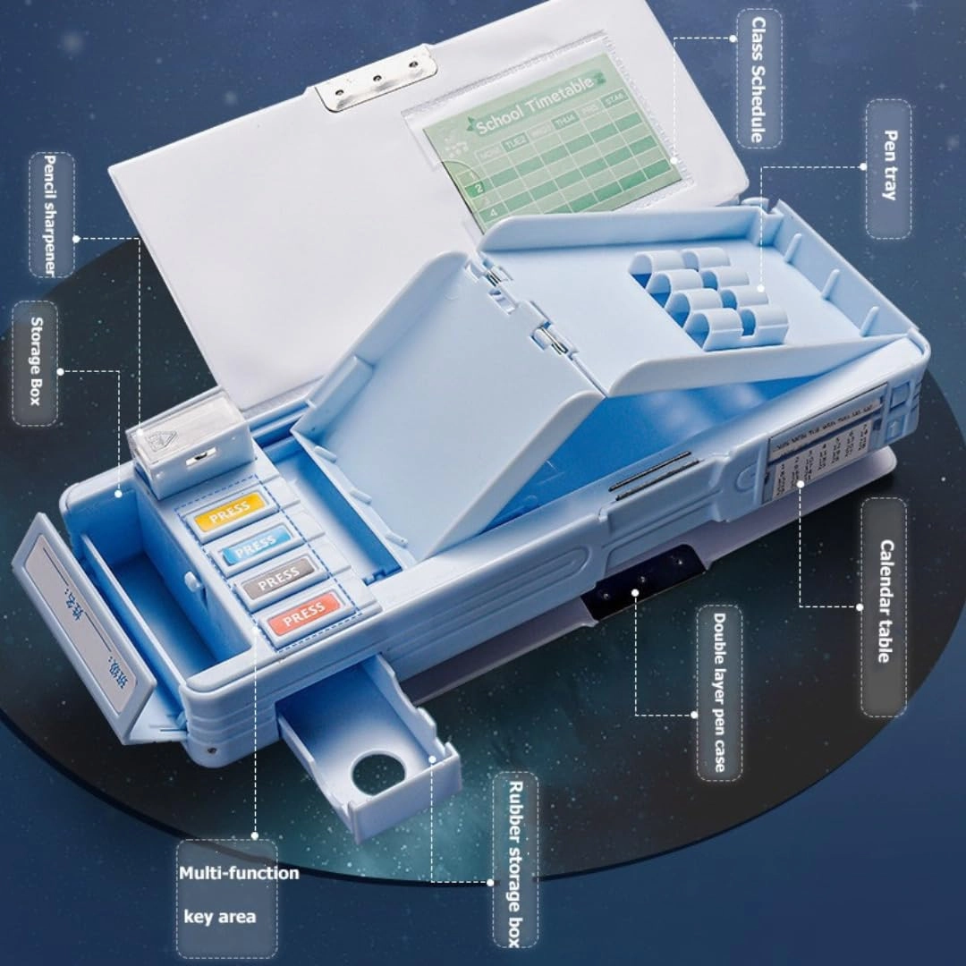 Space Theme Pencil Box - 1 Set