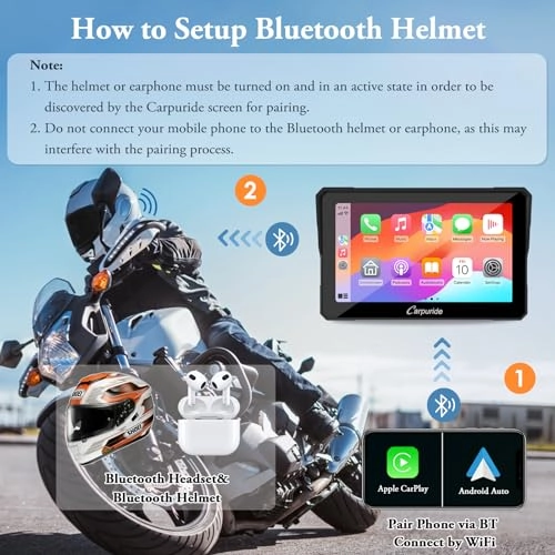 W702 for Motorcycles - 7 inch