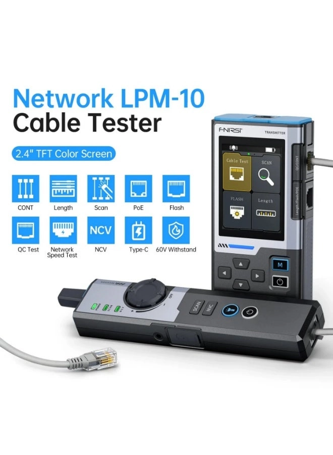 LPM-10A - Color Display PoE Test RJ45 Crimp