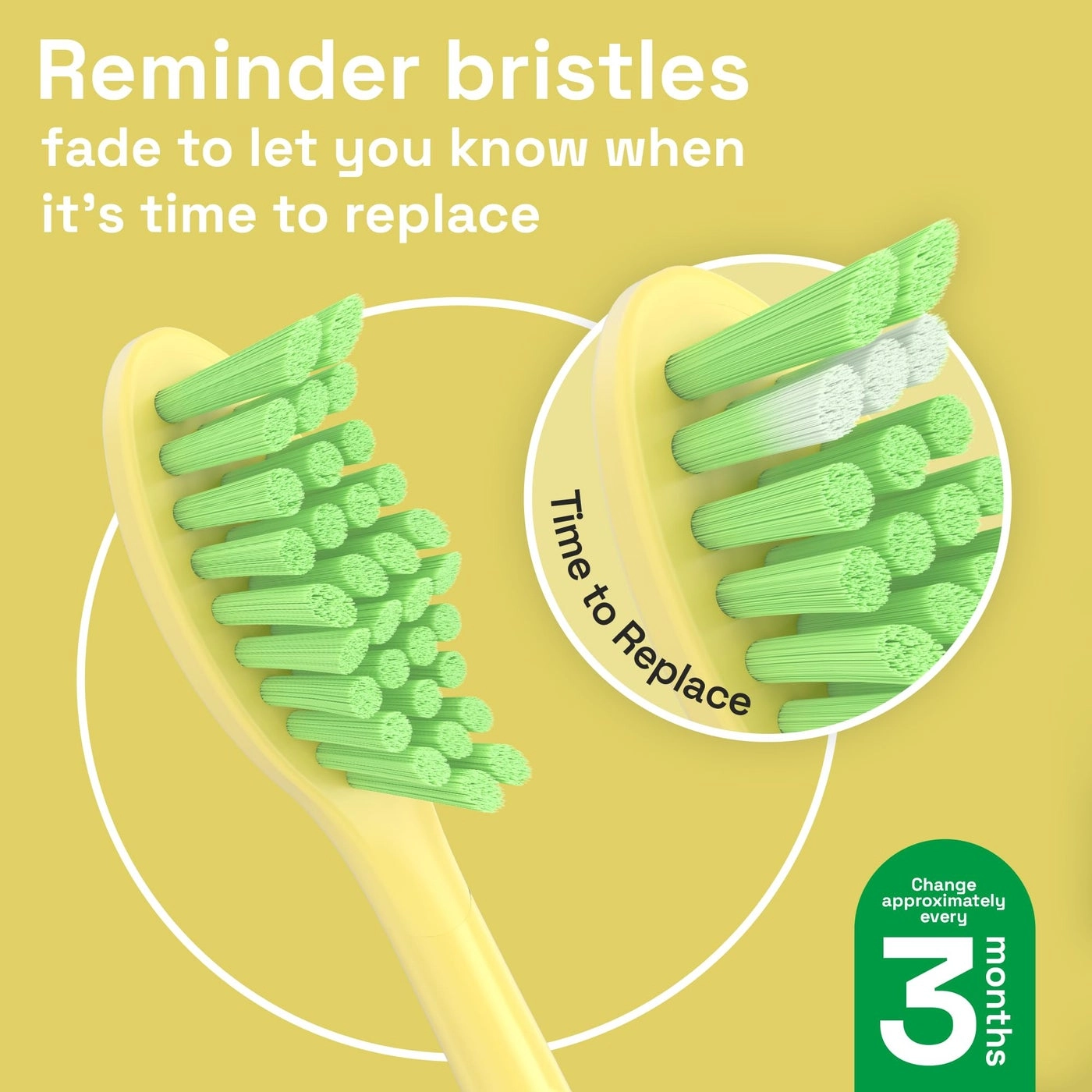Replacement Toothbrush Heads - 4 Standard Heads Tongue Cleaner