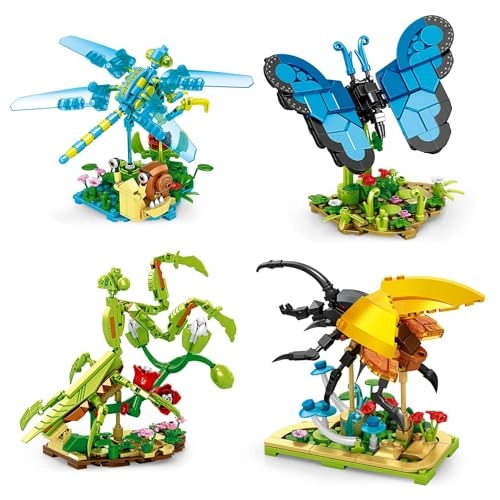 Insect Collection Building Set - mantis beetle butterfly dragonfly 815 pcs