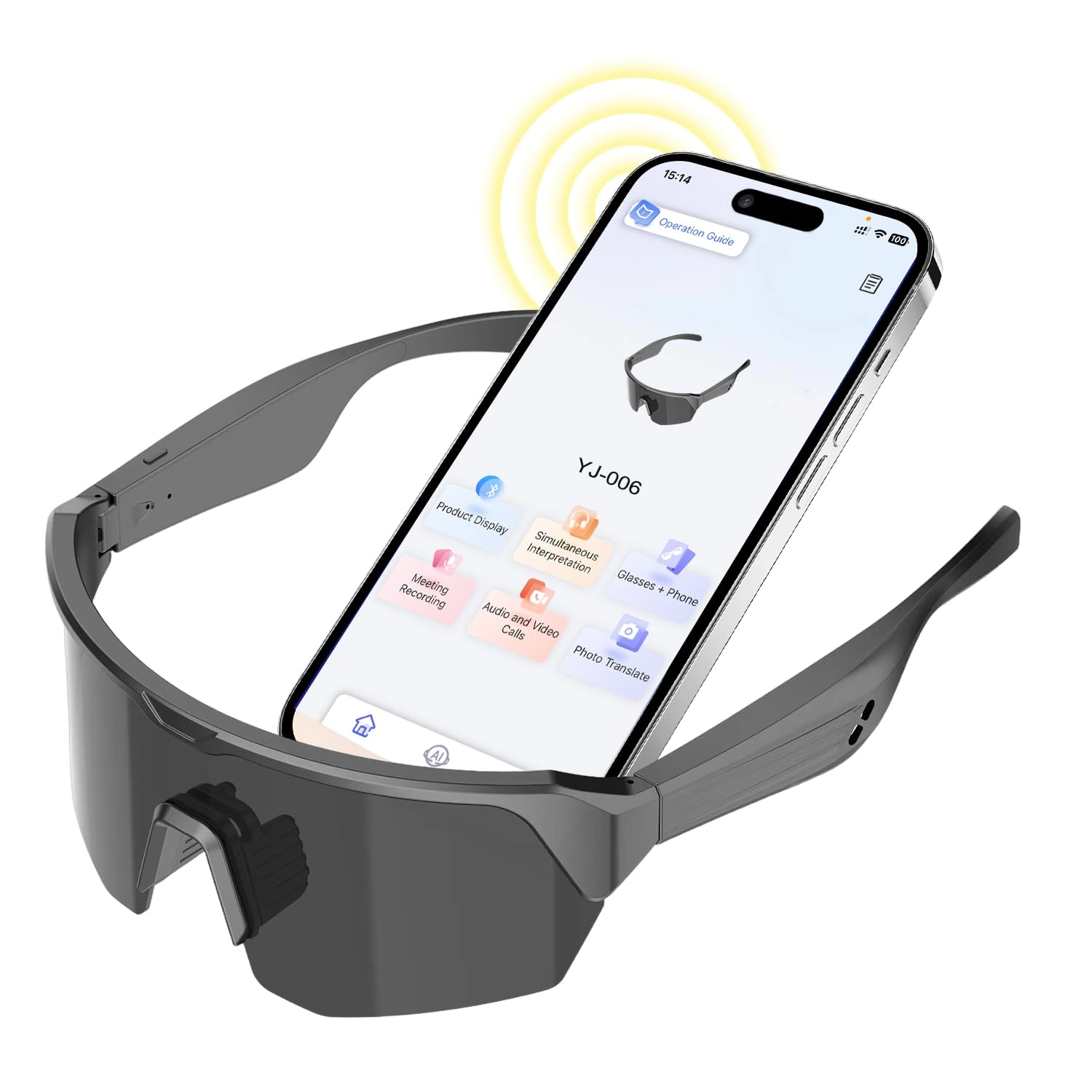 YJ006 - Bluetooth 5.3 Polarized Lenses Open Ear