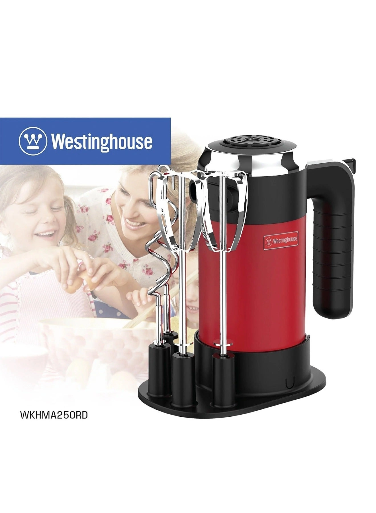 Retro Hand Mixer - 6-speed WHITE