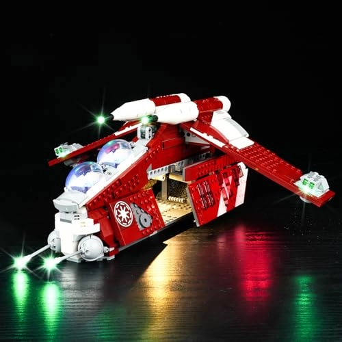LED Lighting Kit for LEGO The Clone Wars Coruscant Guard Gunship 75354 - Plastic 1 lower than 5V