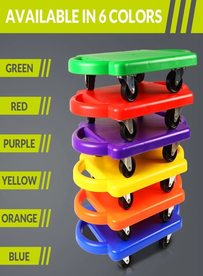 Sitting Scooter Board - Handles Plastic Purple