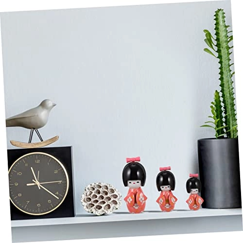 Kimono Doll - 13.5X6X6CM Wooden Yellow Set