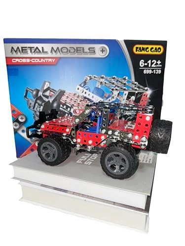Cross-Country Construction Vehicle - 1:24 Scale Red Metal