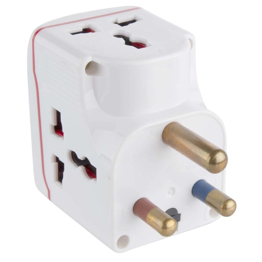 3-Way Universal Adaptor Plug - 15 Watt