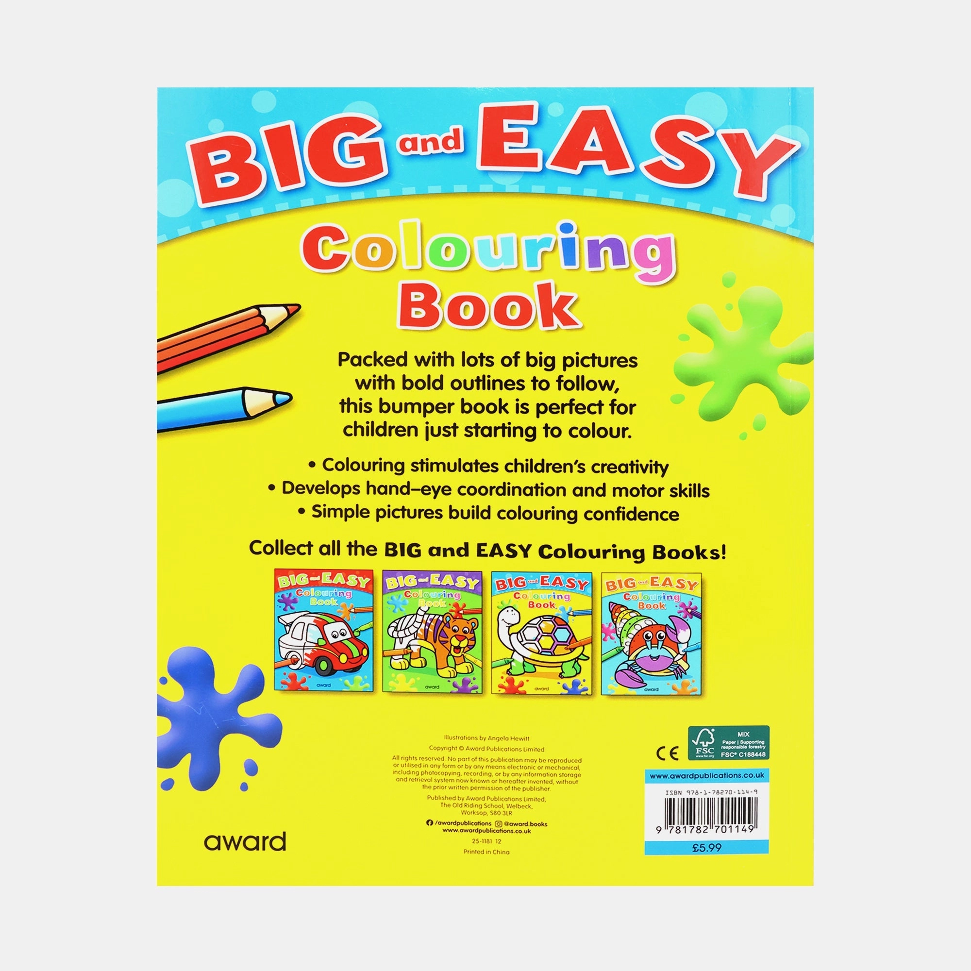 Big and Easy Colouring Book - Tortoise