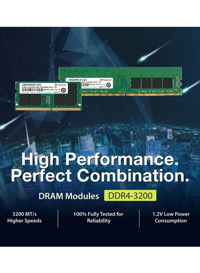 JetRam - 16GB 3200MHz SO-DIMM DDR4
