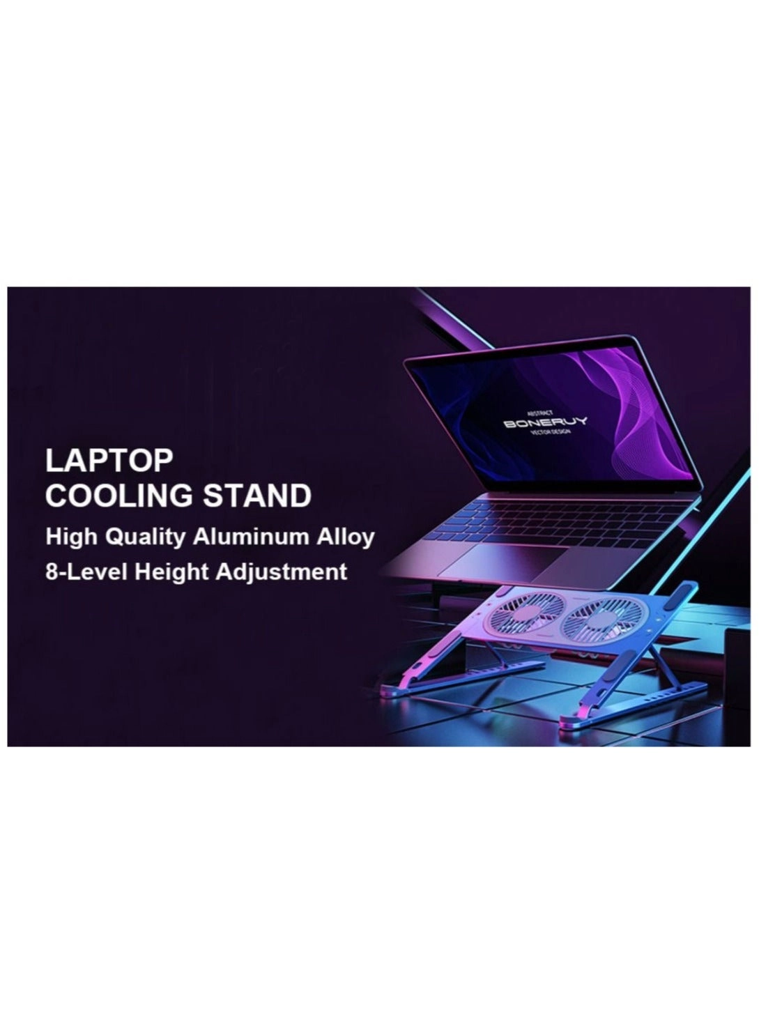 Laptop Cooling Table - Double fans