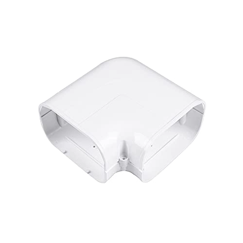 PVC Line Cover Kit - 5" Flat Elbow White