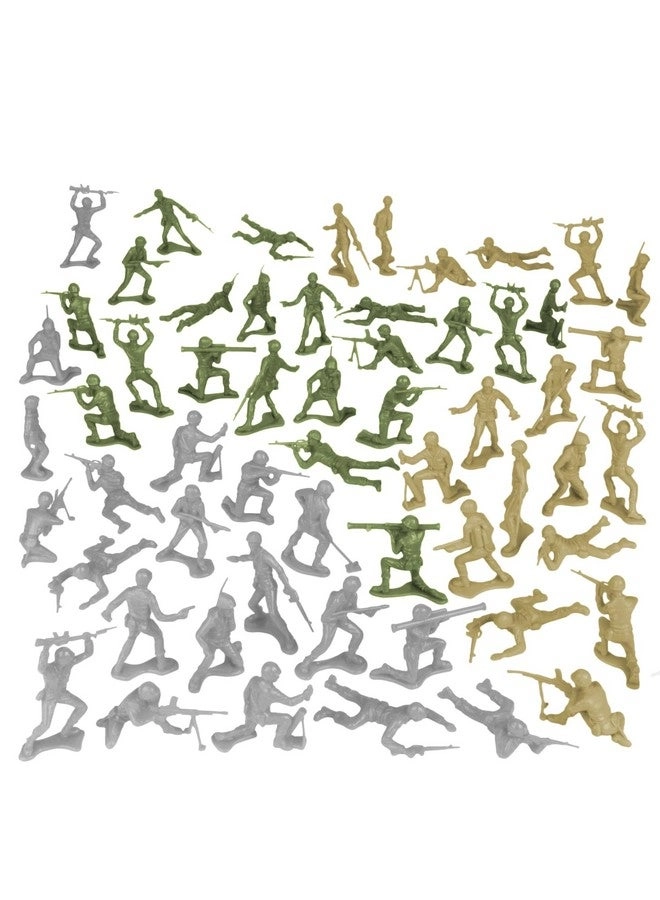 Plastic Army Men - Soldier Figures 72 pcs