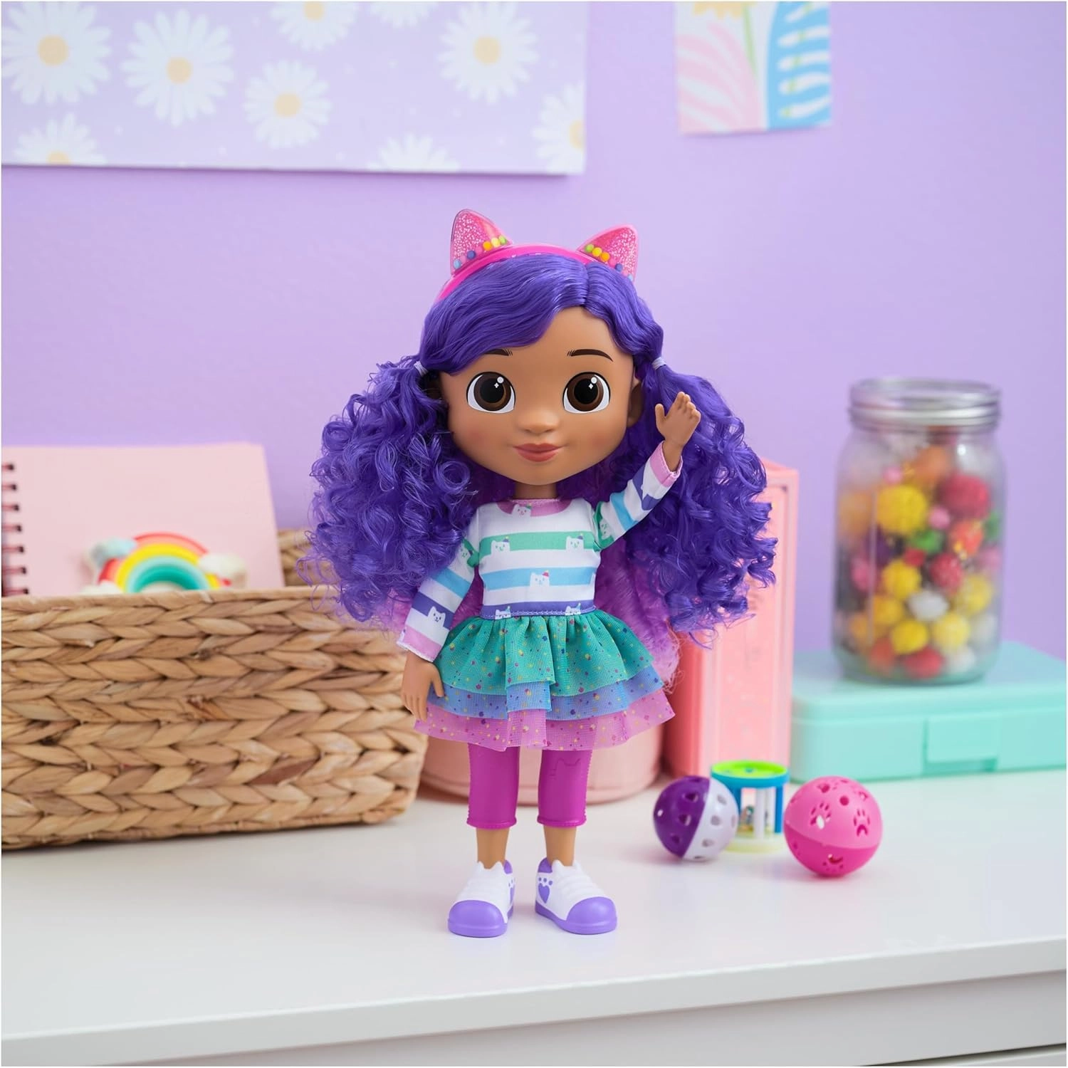 GABBY GIRL DOLL - 33cm Sound Effects Reversible Cat Ears Ages 3+