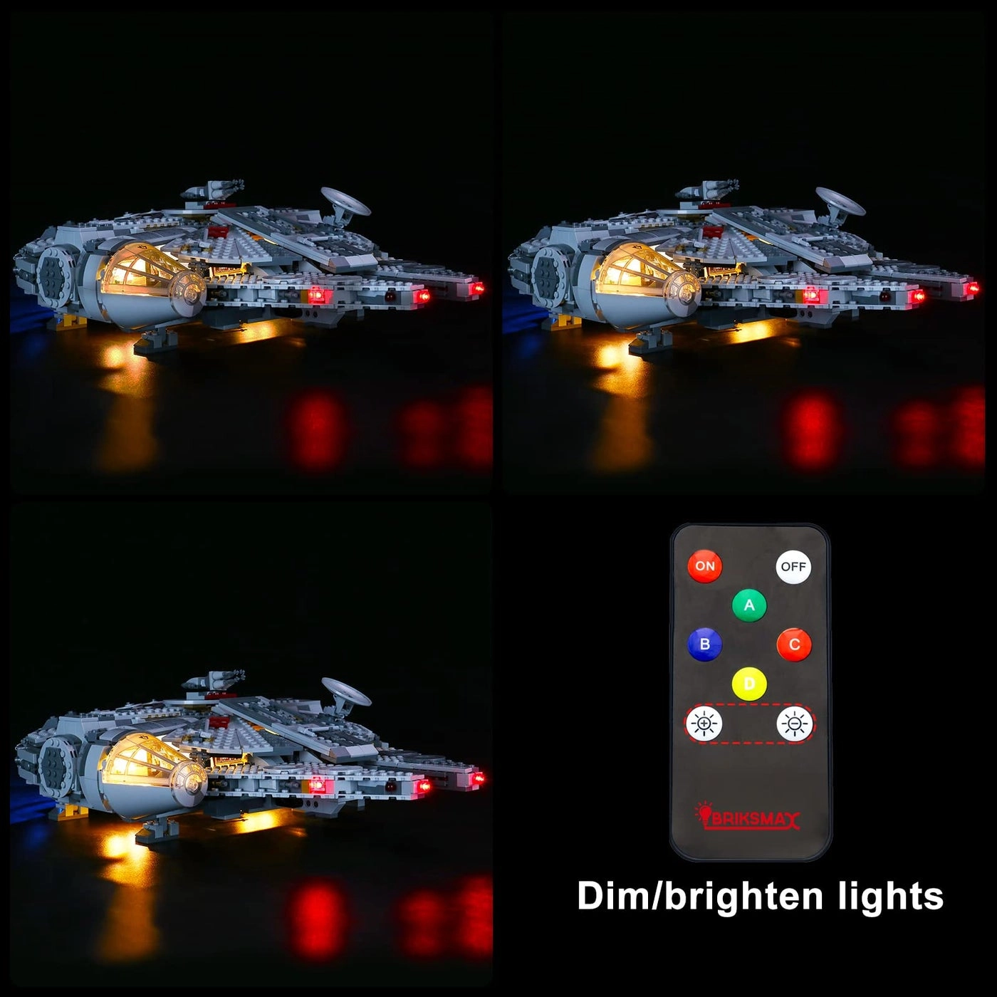 Led Lighting Kit for Millennium Falcon - Compatible with Lego 75257 Remote Control