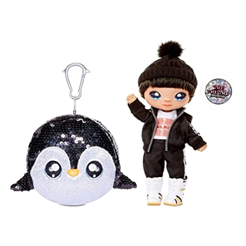 572350EUCGR - 2-in-1 Pom Glitter Bag 20cm Fashion Doll with Outfit and Shoes