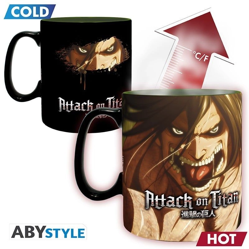 Attack On Titan Season 3 Titan Eren Heat Change Mug - 460 ml