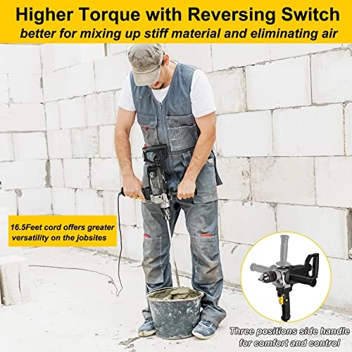 RLSM1200 - 10-Amp 5/8" Heavy Duty Drill Mixer