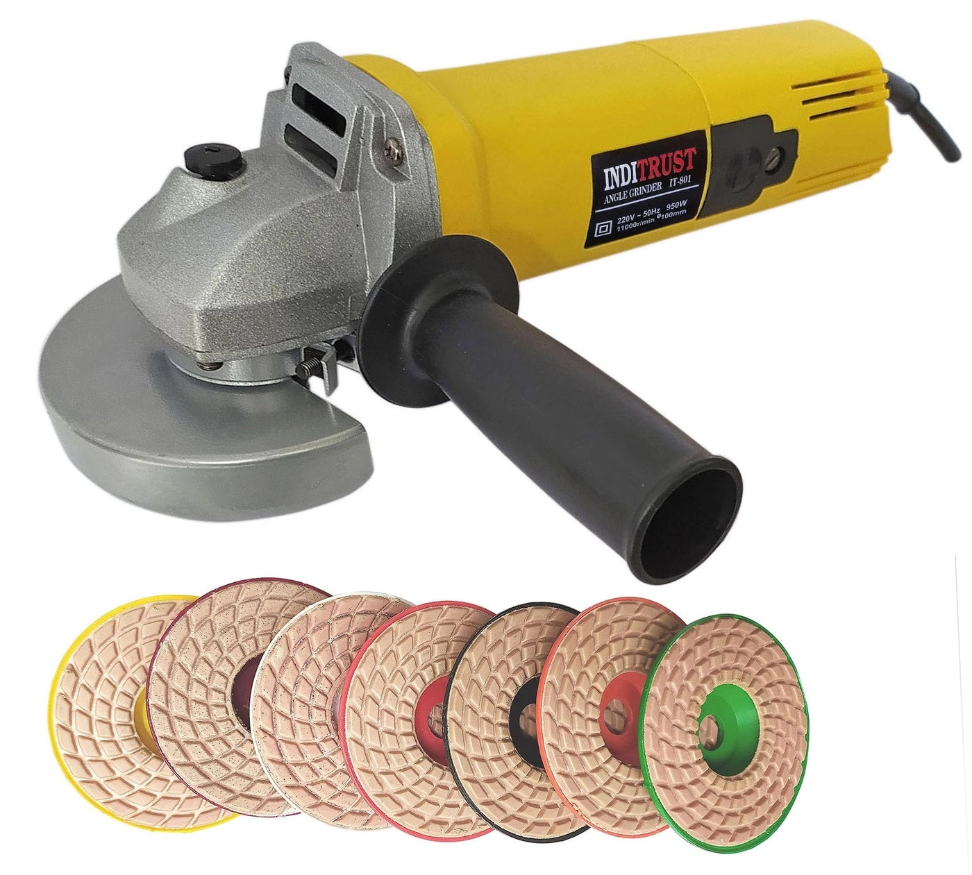 Angle Grinder - 100mm + Grinding Disc