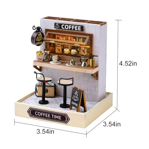 Miniature Dollhouse Kit - candy, cake and milk tea