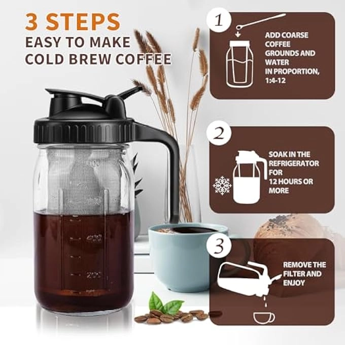 Pour Over Glass - 800Ml With Filter Set