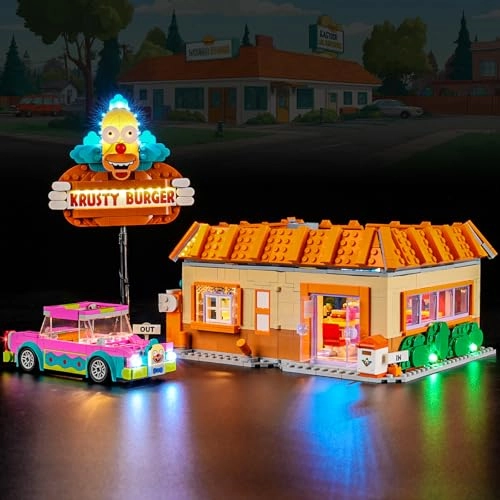 Light Kit for LEGO Simpsons Krusty Burger 10352 - Plastic