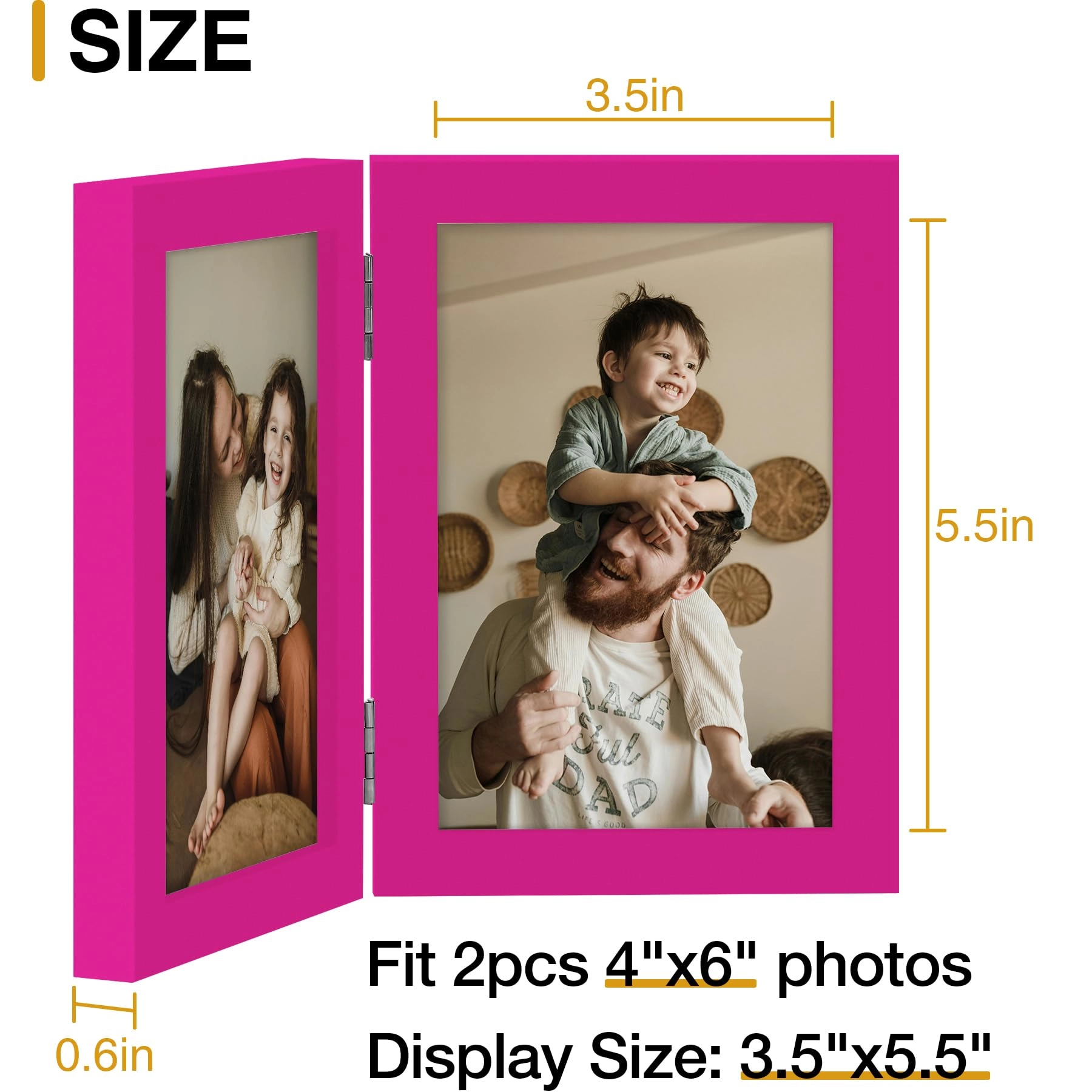 Double 6x4 Picture Frame