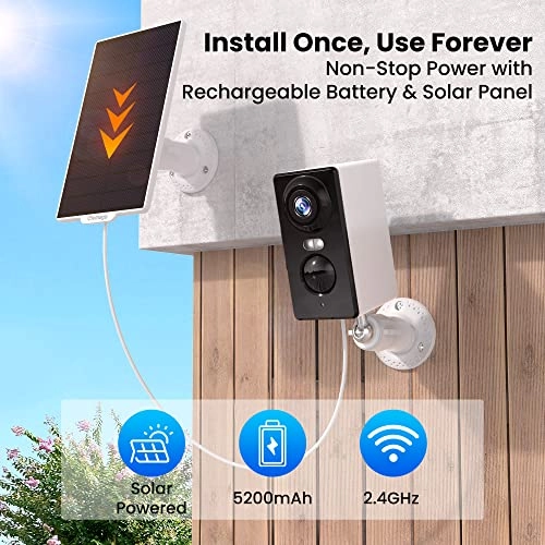 Solar Security Camera 2K