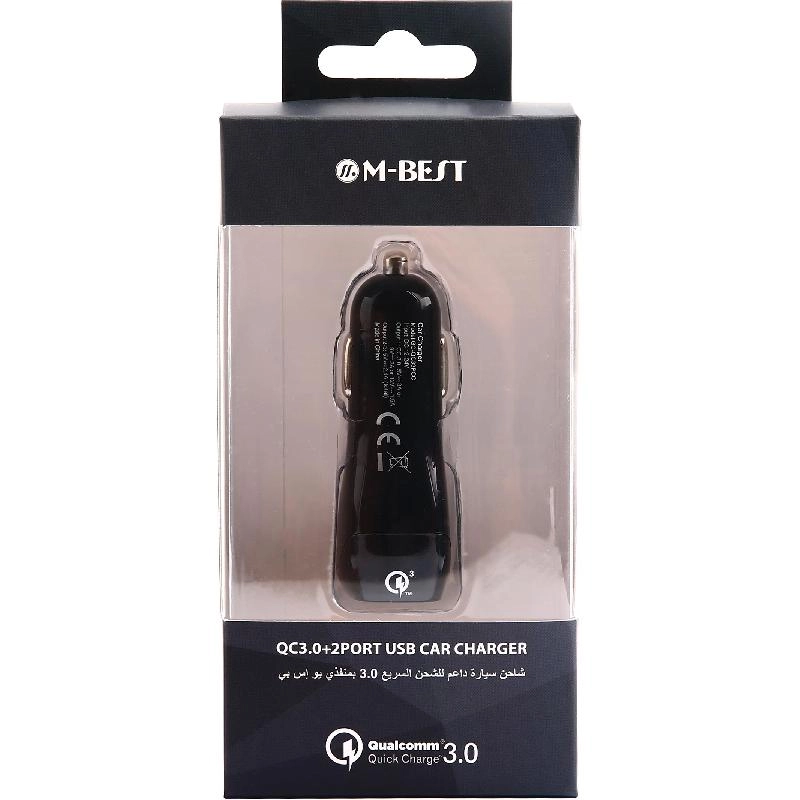 M-BEST Car Charger - Dual USB Quick Charge 3.0