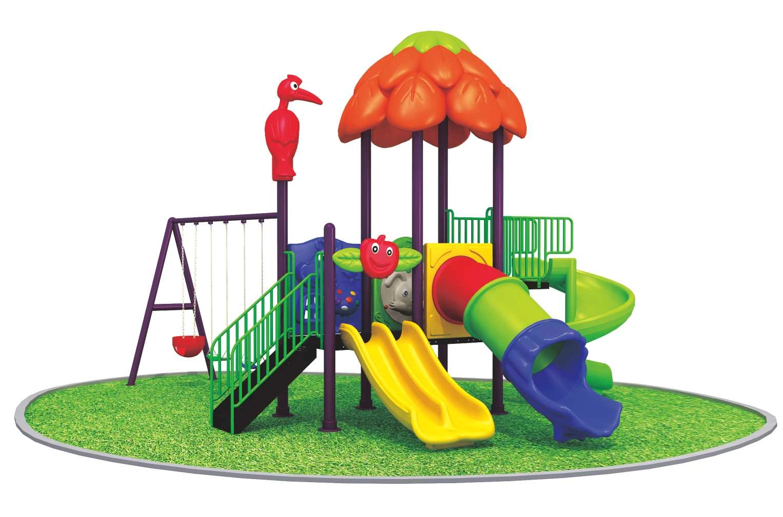 Multi Purpose Kids Outdoor Playing Equipments - 770x320x280cm 2+ Years