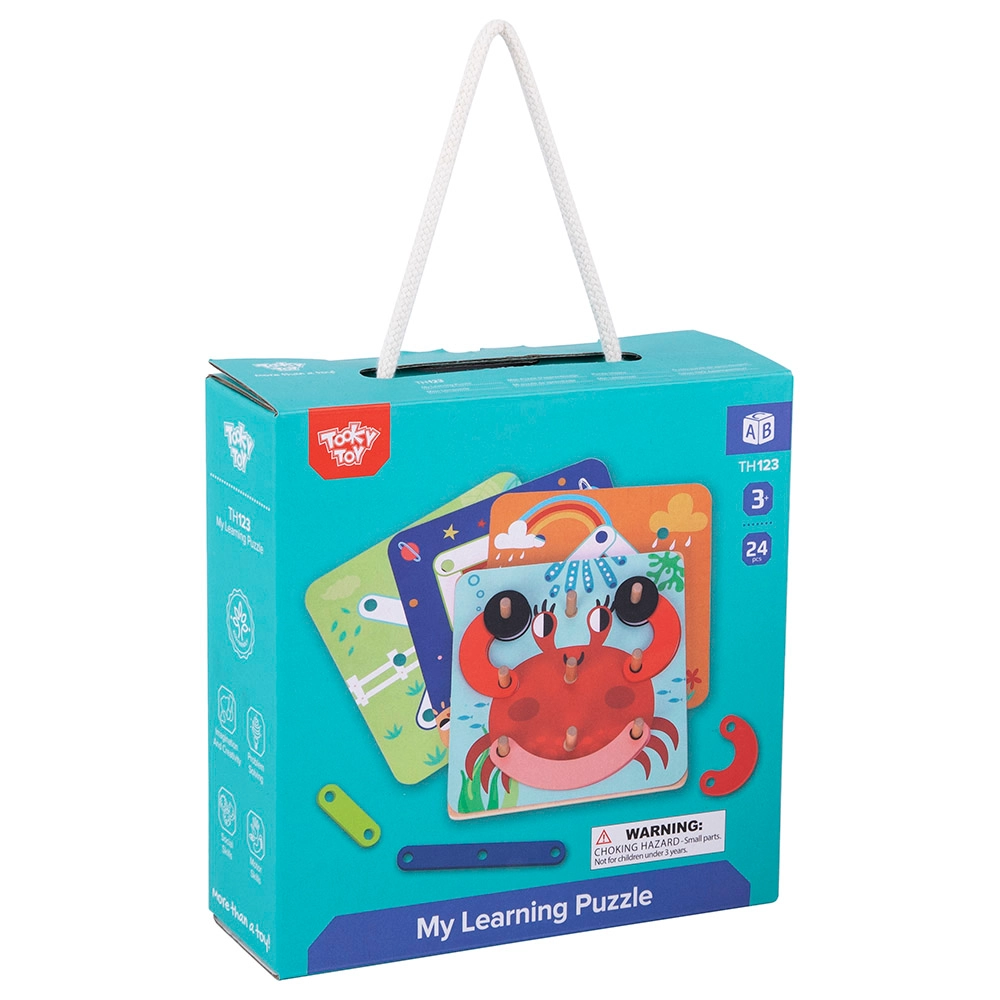 Wooden My Learning Puzzle - 3 + 24pcs pieces