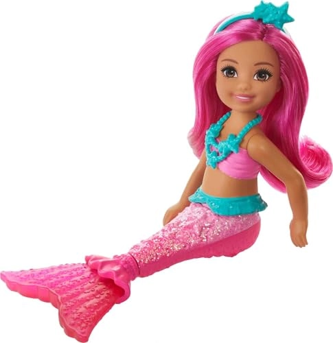 Barbie Dreamtopia Chelsea Mermaid Doll - 6.5-Inch Multicolor Ages 3+