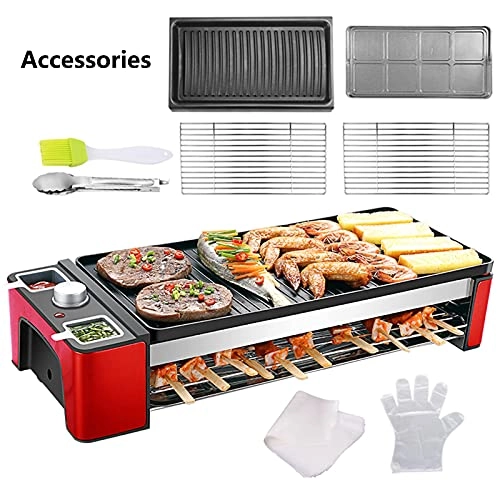 2-tier electric grill pan - 1200 W 5-7 peoples