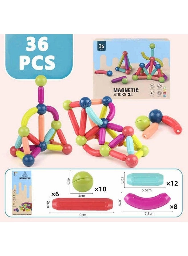 Magnetic Sticks - Construction 36 pcs