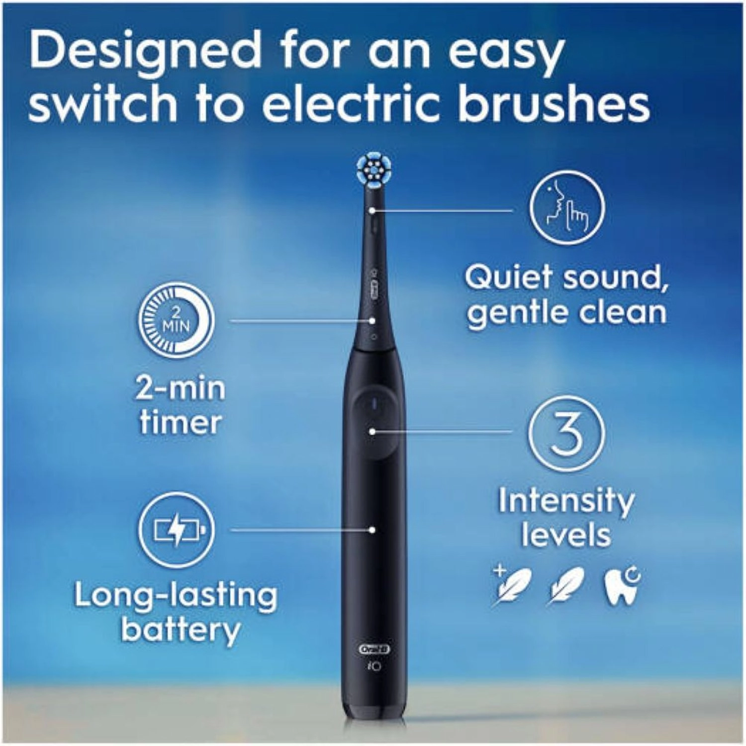 iO Series 2 - Electric Toothbrush White Gum Pressure Sensor