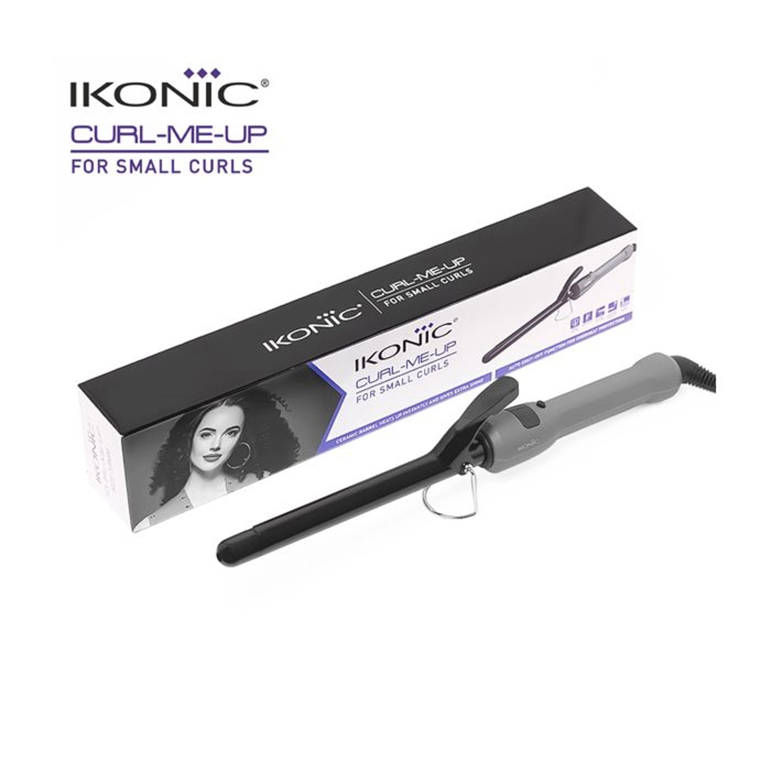 CT-19MM - Hair Curler Black/Silver