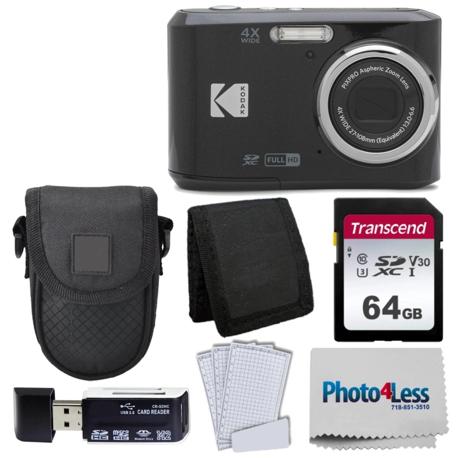 FZ45 + Point & Shoot Camera Case + SDXC Memory Card