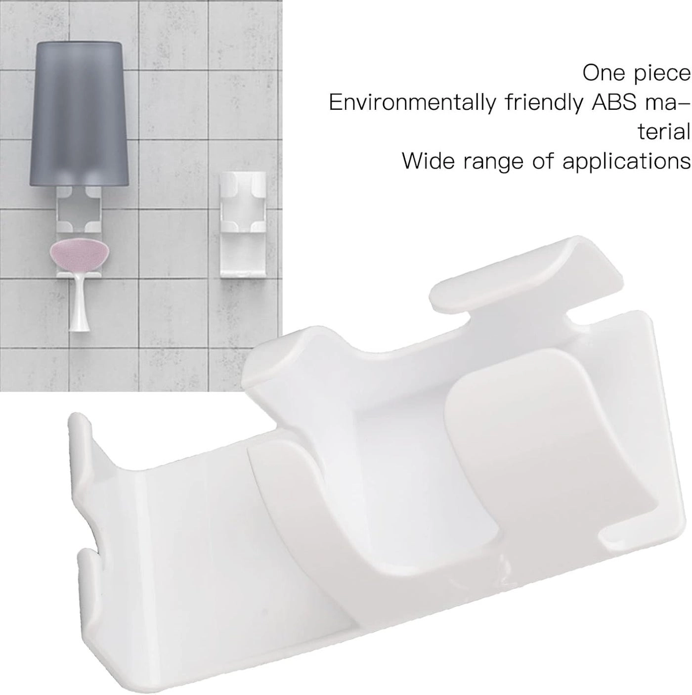 Toothbrush Wall Holder - Wall Mounted 2 Pcs