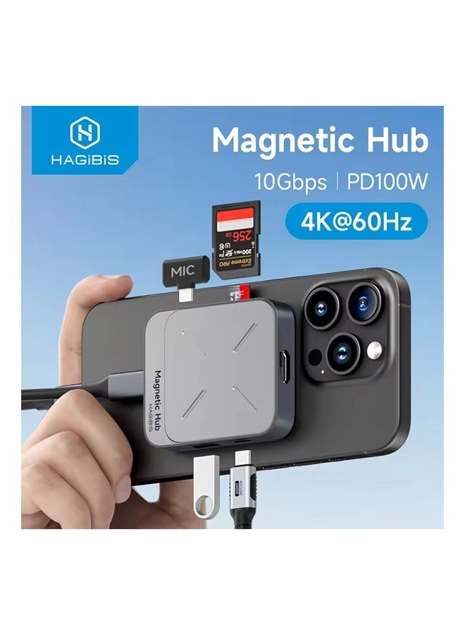 Hagibis Magnetic USB C Hub - Type-C Android laptop tablet