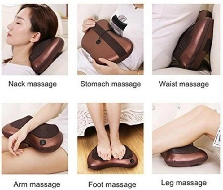 Neck Massage Pillow - 8 Head Heating Kneading